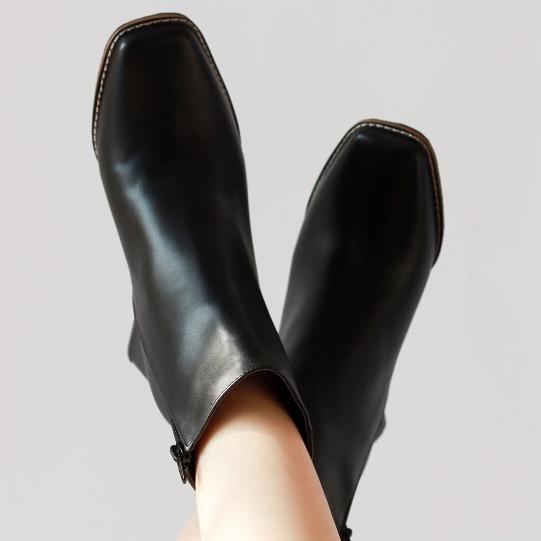 Női bokacsizma elegáns kivitelben, magas sarokkal®